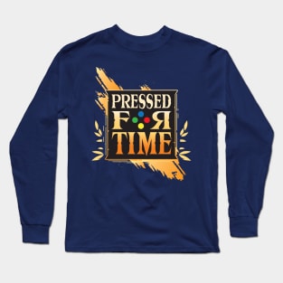 Pressed for Time Gold Logo Long Sleeve T-Shirt